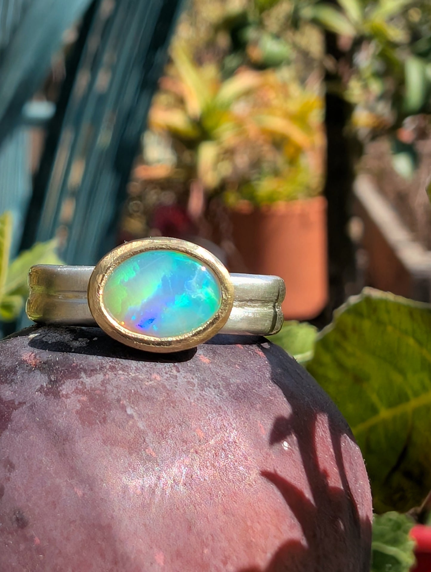Opal Double Band Ring