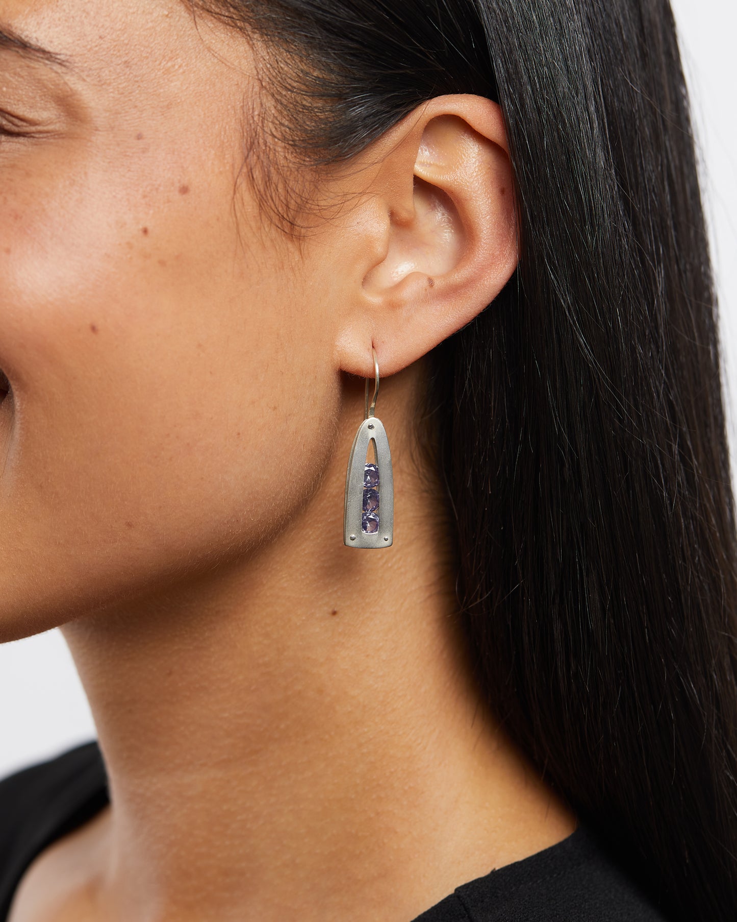 Apex Drop Earrings - Polished with Pearls