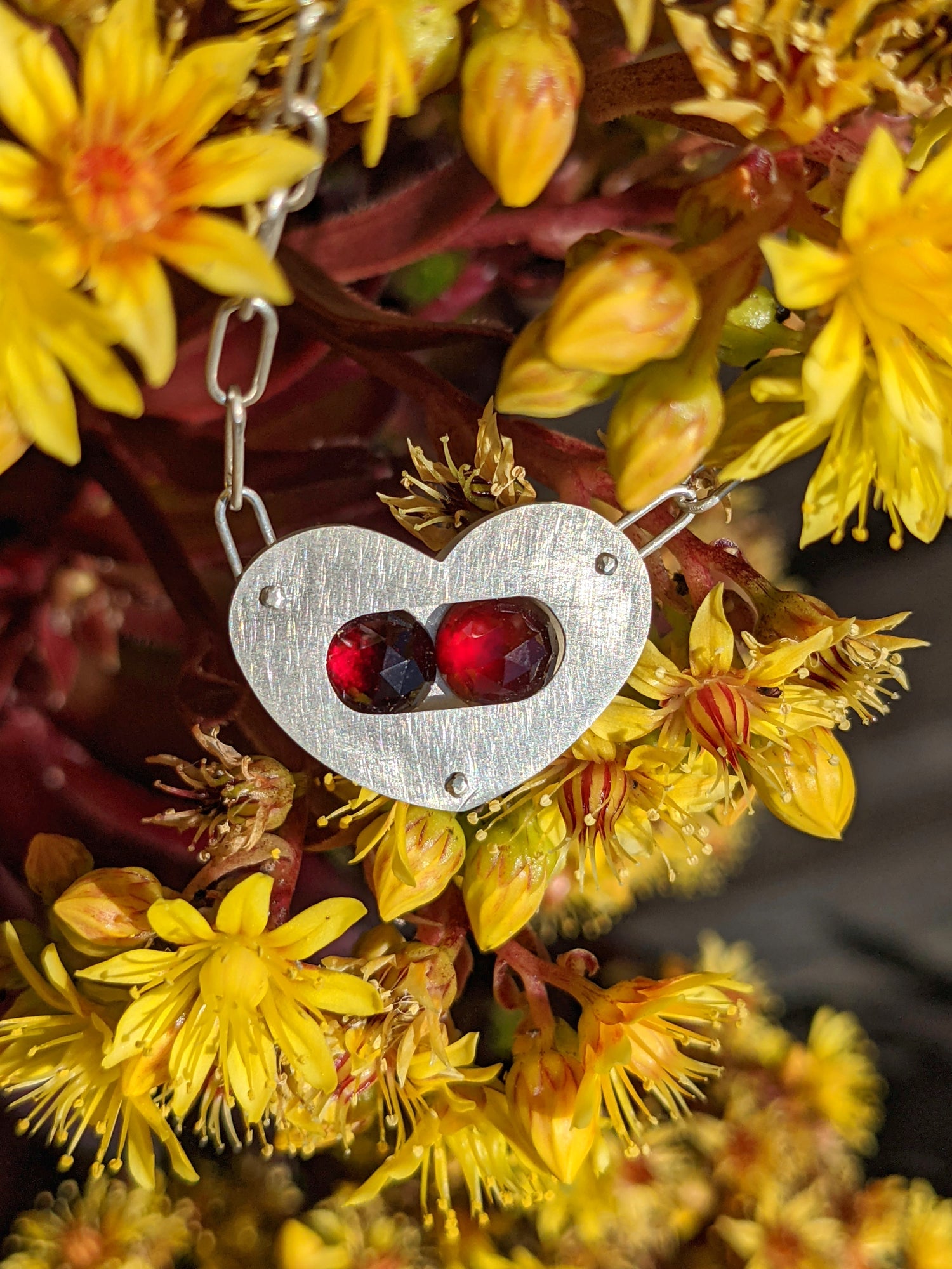 Solid silver necklaces with and without gemstones