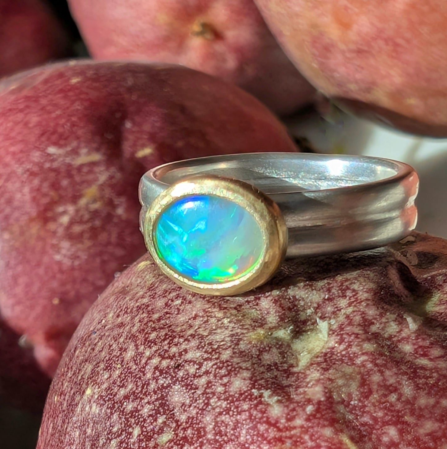 Opal Double Band Ring
