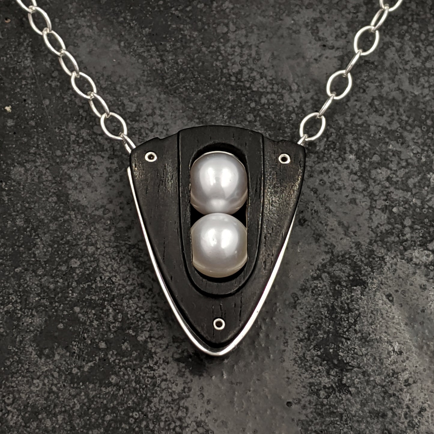 Ebony Embark Necklace  - Pearls