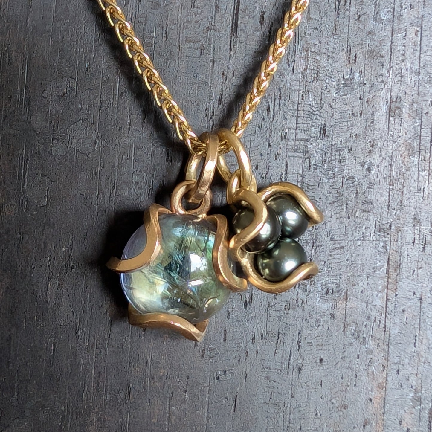 Tanzanite Open Iris Pendant